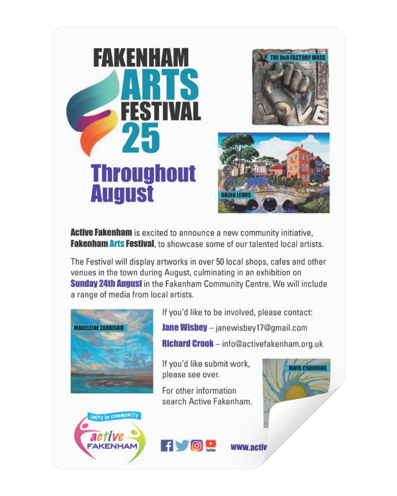 Download Fakenham Arts Festival 2025 Flyer