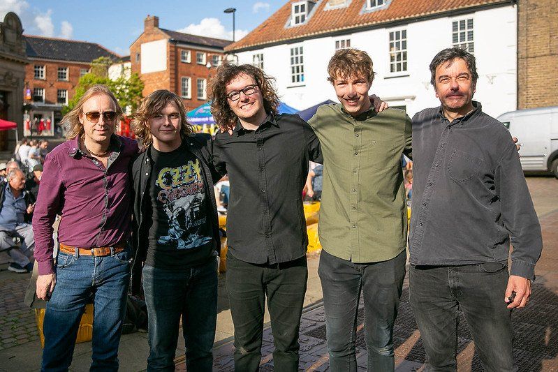 Group of people enjoying the music at the Fakenham Music Festival