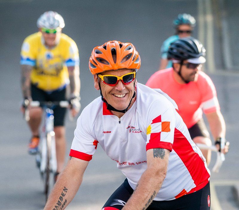 3 cyclists taking part in Ride North Norfolk