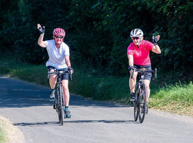 2 cyclists taking part in Ride North Norfolk
