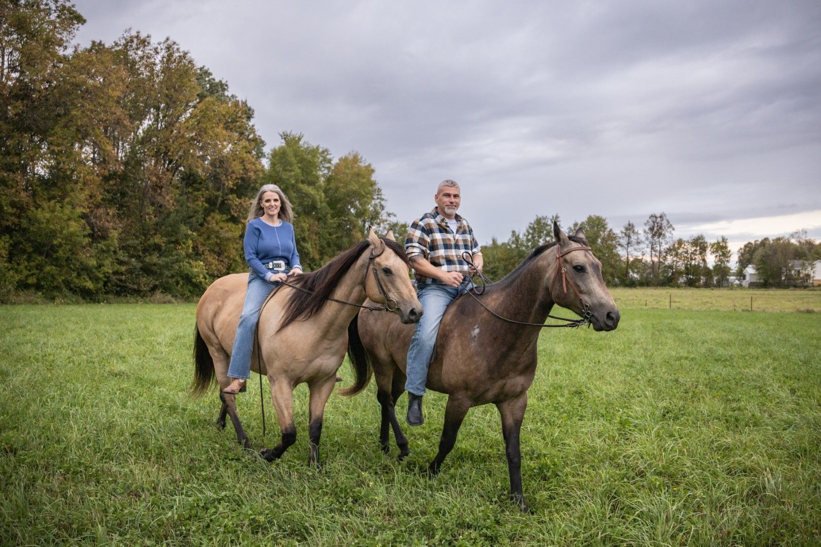Couple Riding Horses