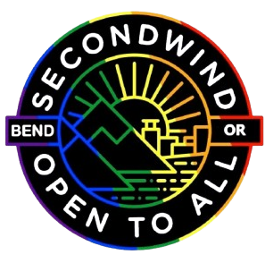 A logo for Second Wind Sports Bend
