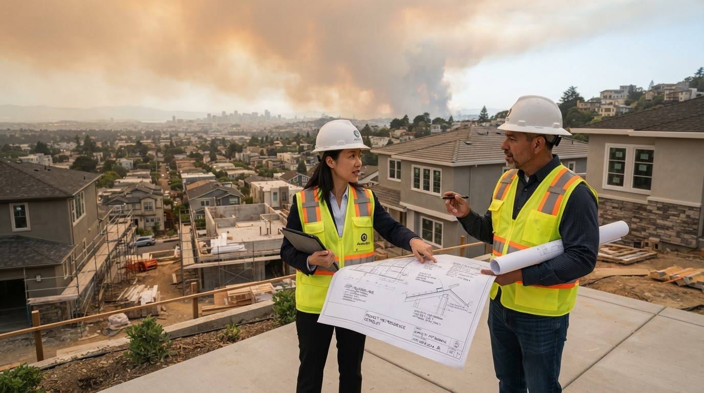 New codes Califrnian Wildfires and ho wit affects architects