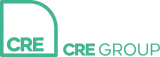 Logo for CRE GROUP, featuring 