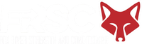 Red fox head icon with white text.