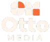 The logo for otto media is orange and white with a red square in the middle.