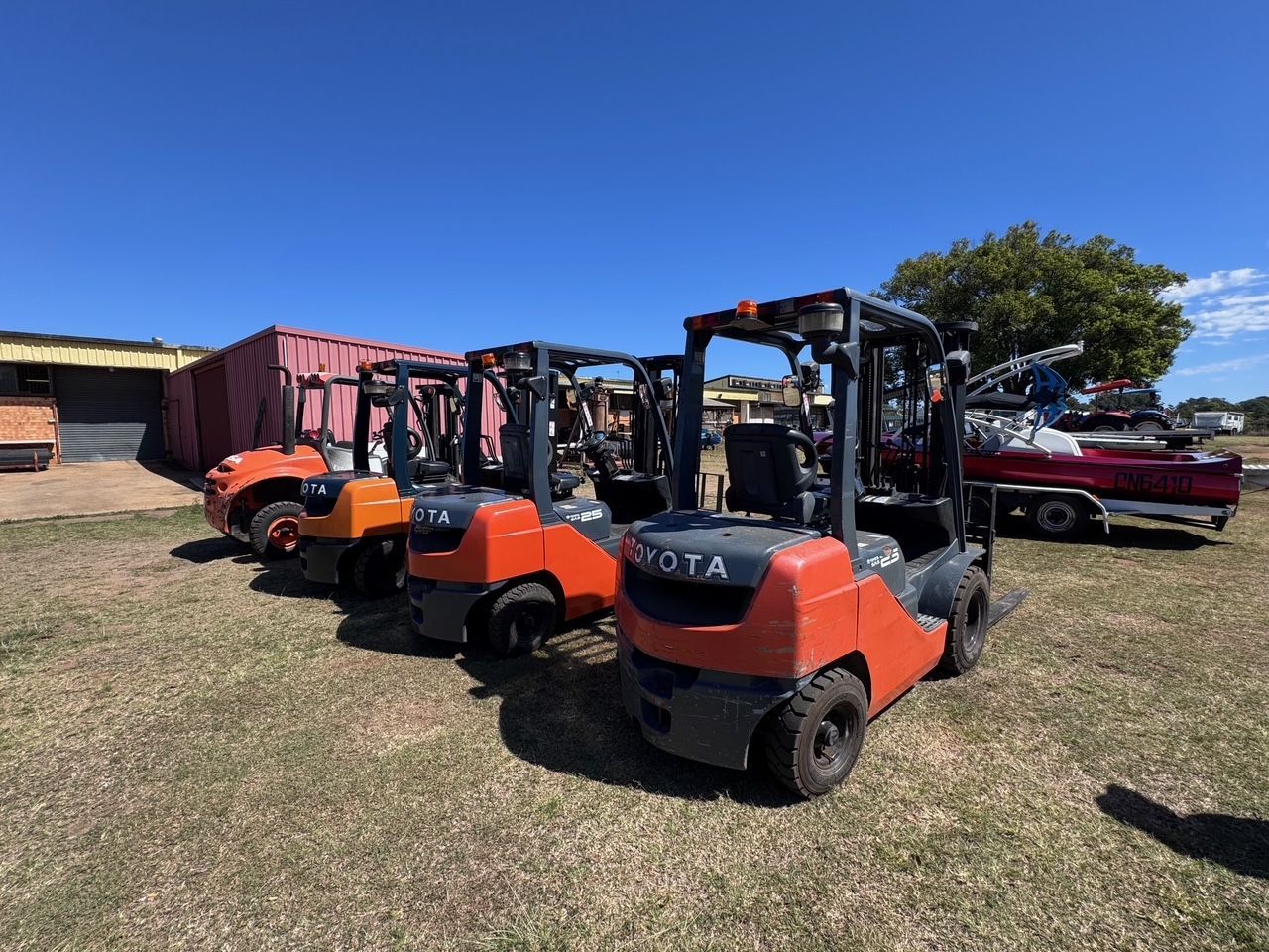 Four Forklifts Including Two Toyota Brand — Bundaberg Auction Centre in Gooburrum, QLD
