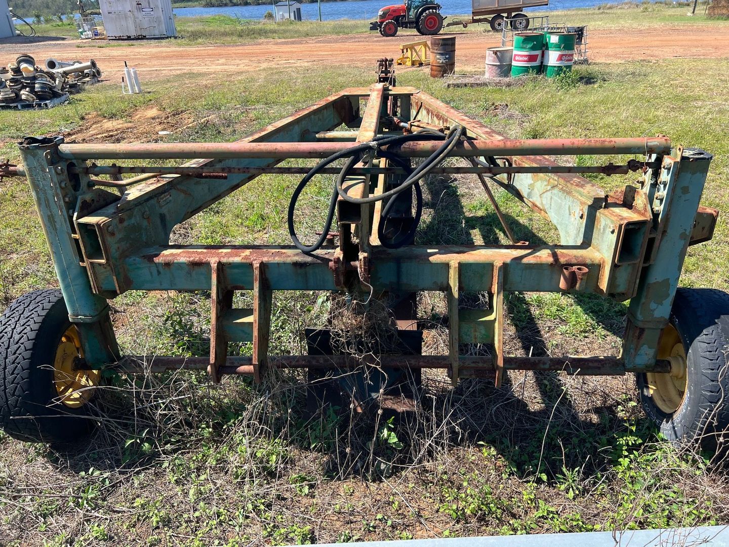 Green Agricultural Mower on Grass — Bundaberg Auction Centre in Gooburrum, QLD