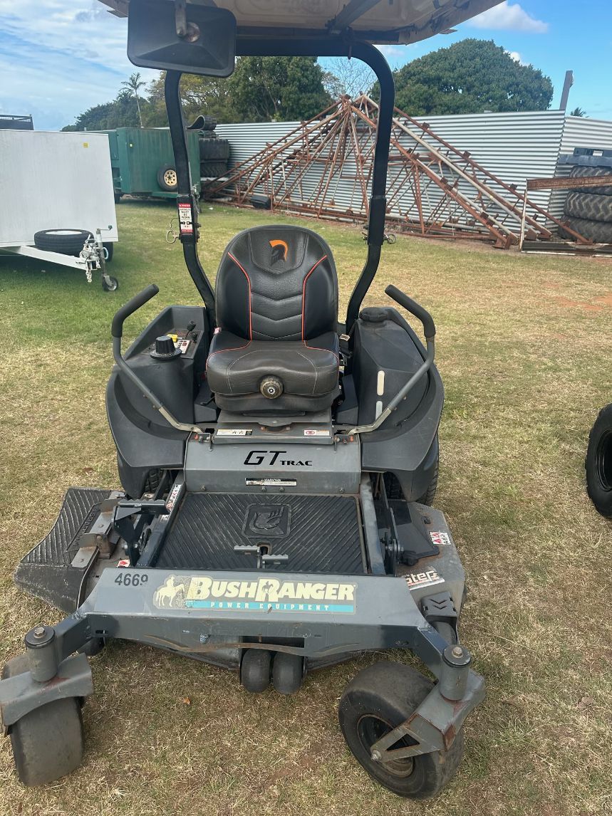 A Bush Ranger Zero-Turn Lawn Mower on A Grassy Field — Bundaberg Auction Centre in Gooburrum, QLD
