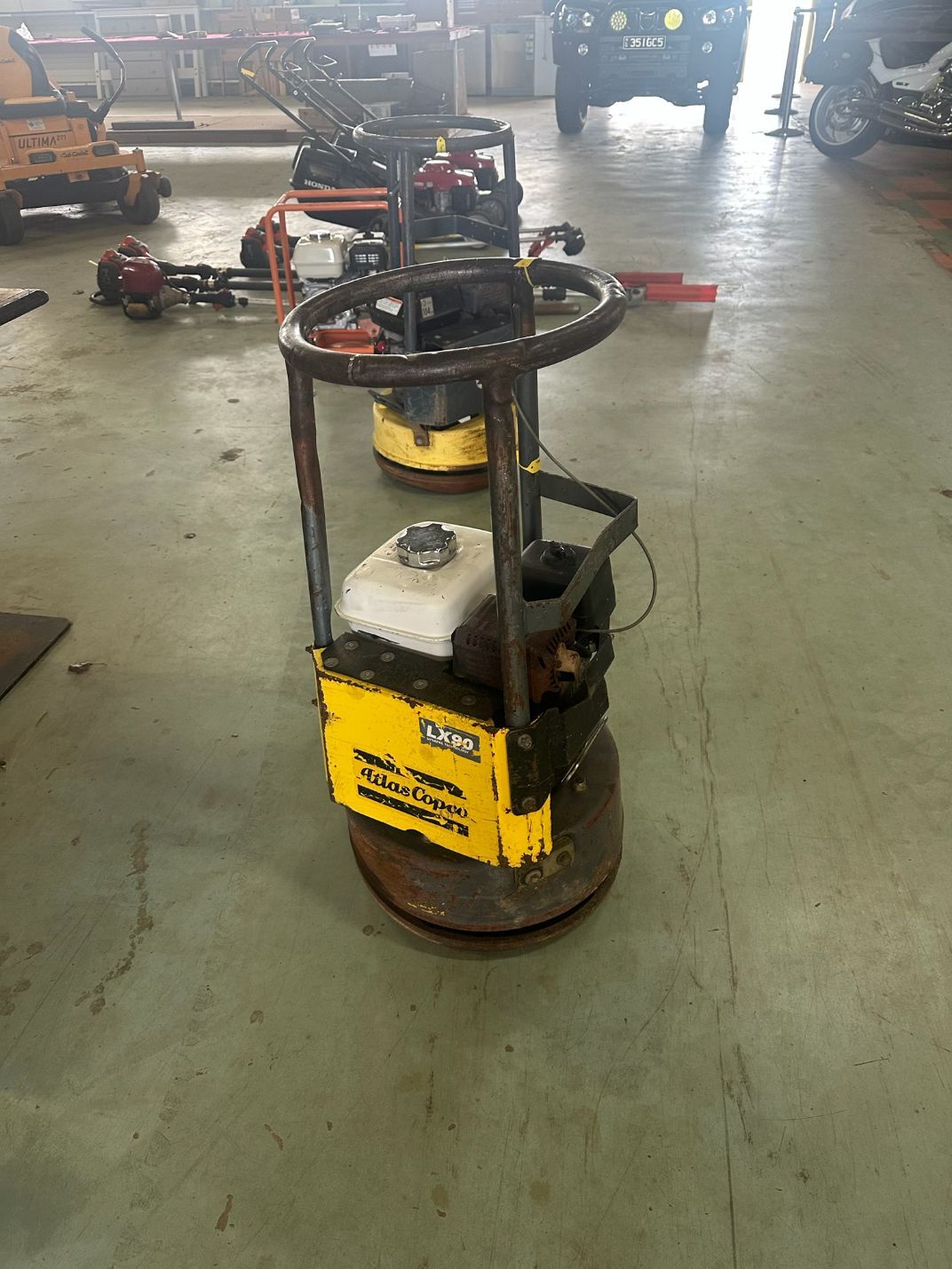 Yellow and Black Plate Compactor — Bundaberg Auction Centre in Gooburrum, QLD