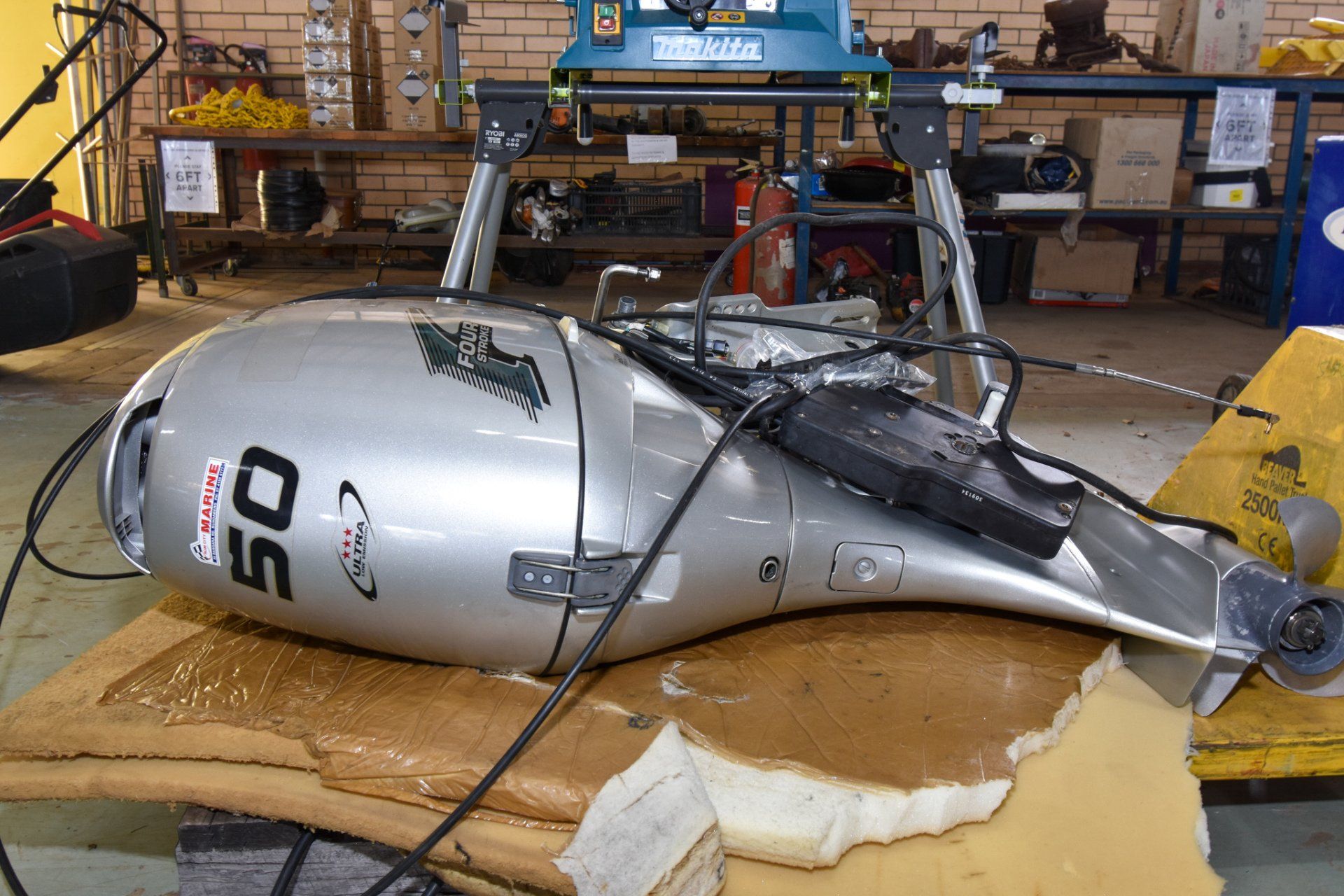 Boat Motor — Bundaberg Auction Centre in Gooburrum, QLD