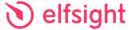 Ein rotes Elfsight-Logo auf weißem Hintergrund.