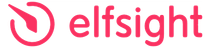 Ein rotes Elfsight-Logo auf weißem Hintergrund.