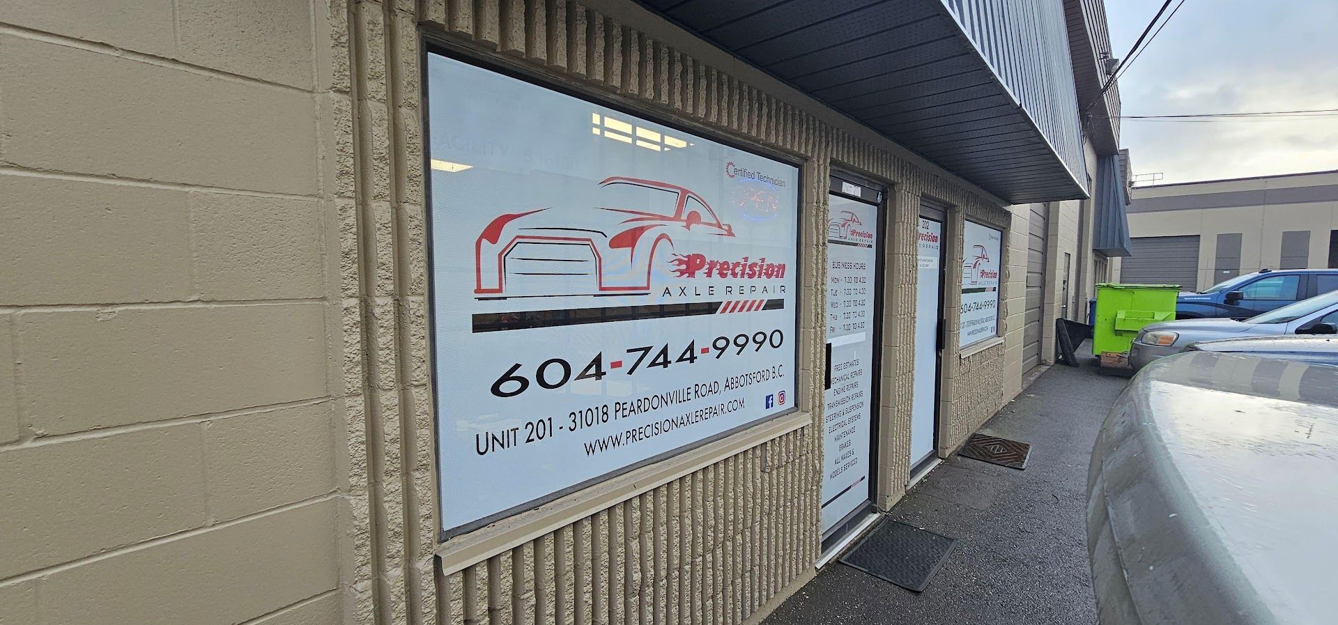 A storefront with a sign that reads "Dp Provider Auto Service" | Precision Axle Repair Ltd