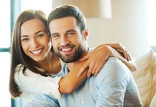General Dentistry — Couple Smiling in Lansdale, PA