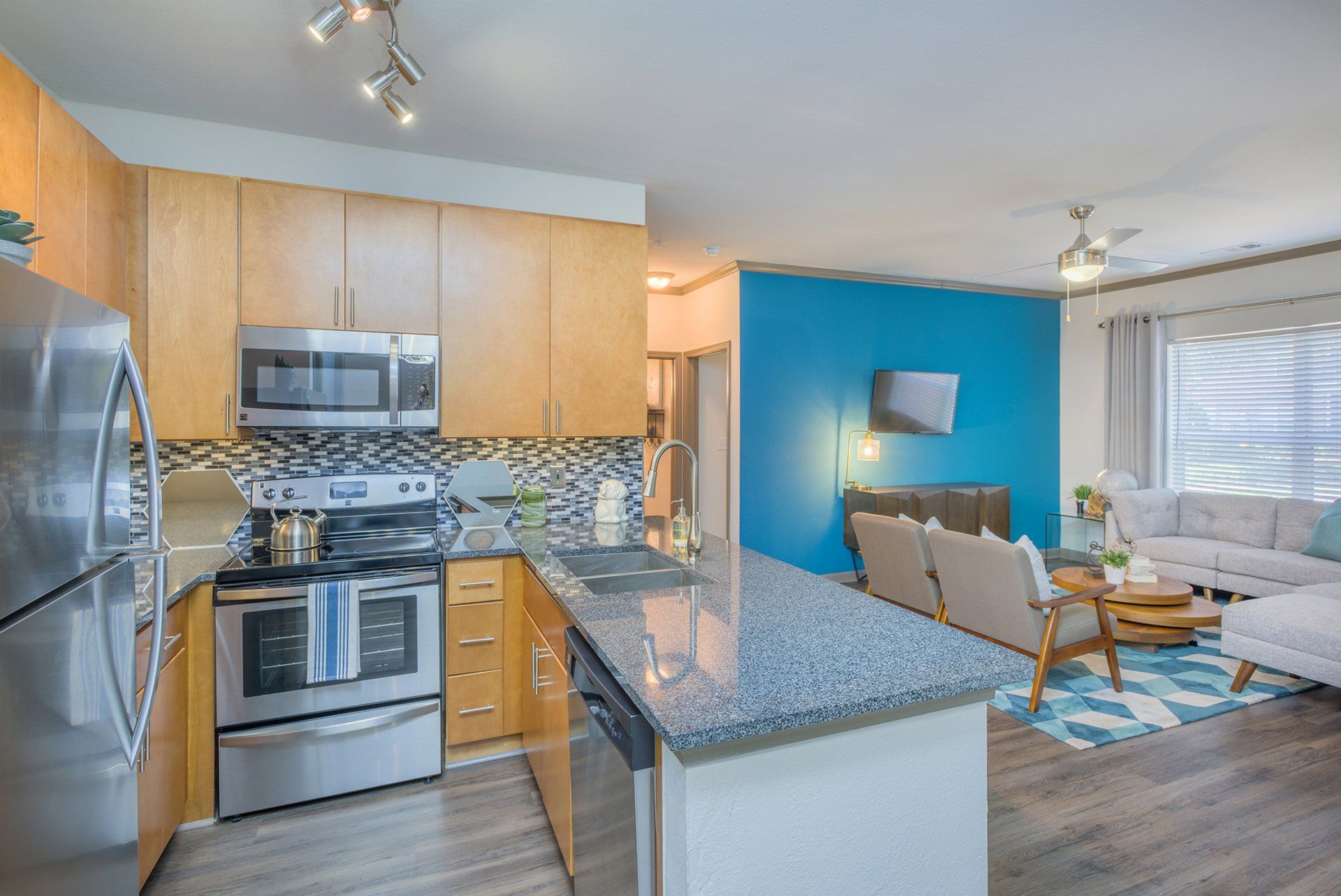 Kitchen with Stainless Steel Appliances | Presley Oaks
