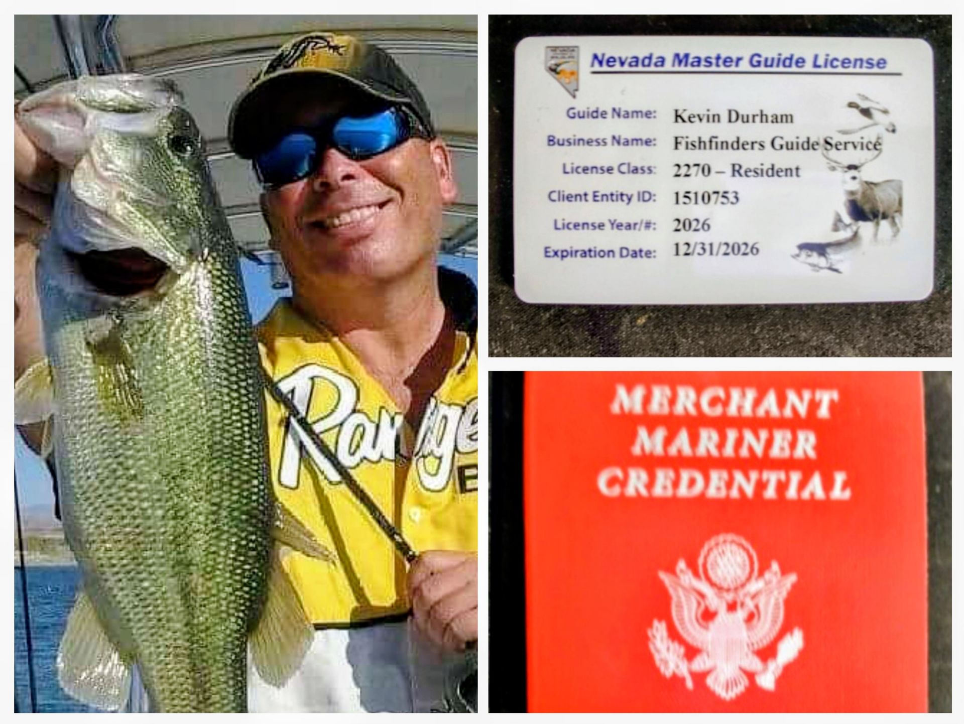 Licensed Las Vegas Nevada Master Guide & USCG Captain Kevin Durham