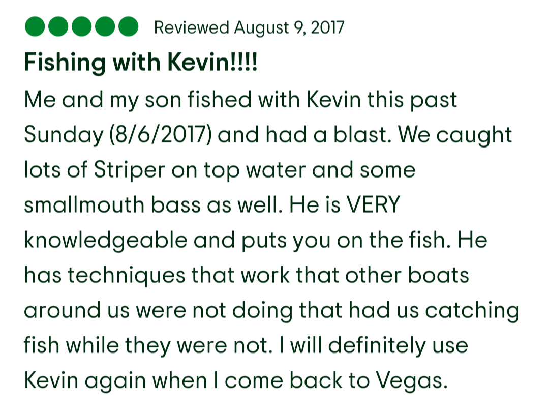 Lake Mead Bass fishing 