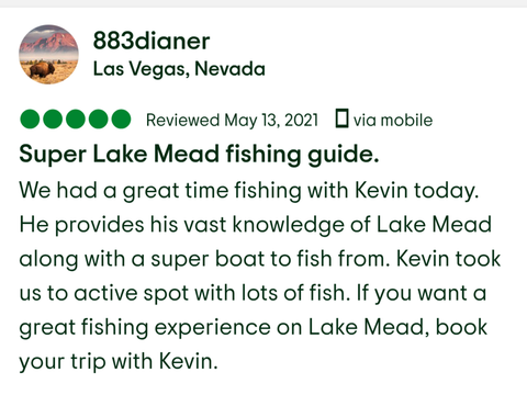 Lake Mead Fishing Charter Tour 