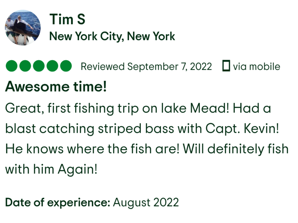 Lake Mead Fishing Trips 