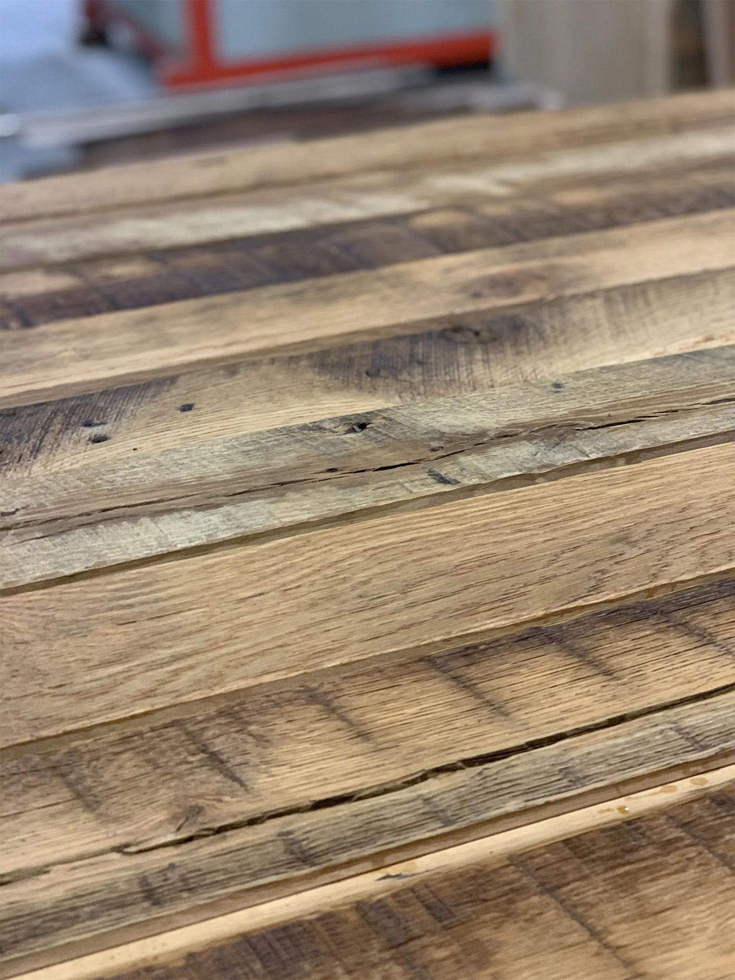 Reclaimed hardwood flooring