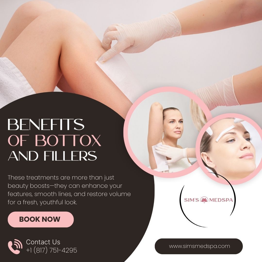 A woman is getting a botox treatment on her leg