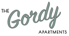 The Gordy's green logo.