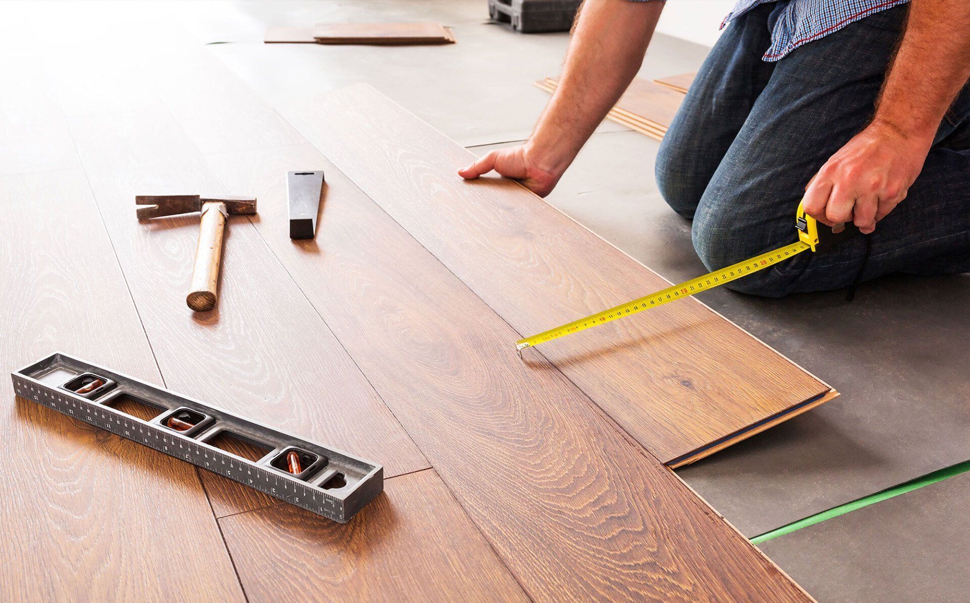 Engineered flooring installation by Ceric Hardwood Floors