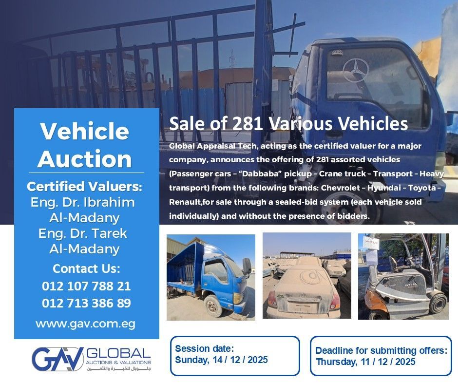 Exceptional Investment Opportunity: Sale of 281 Vehicles via Sealed Bids