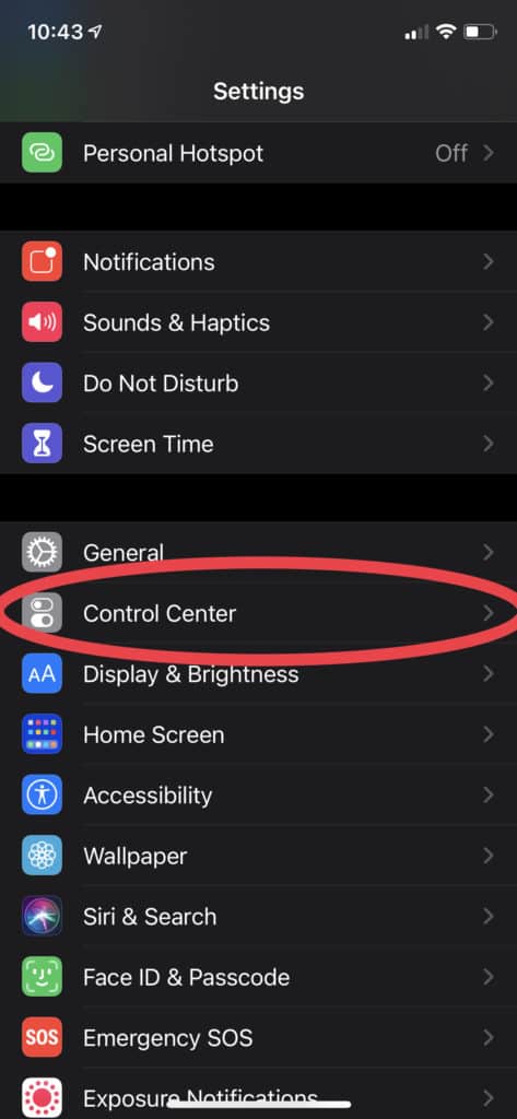 Control Center