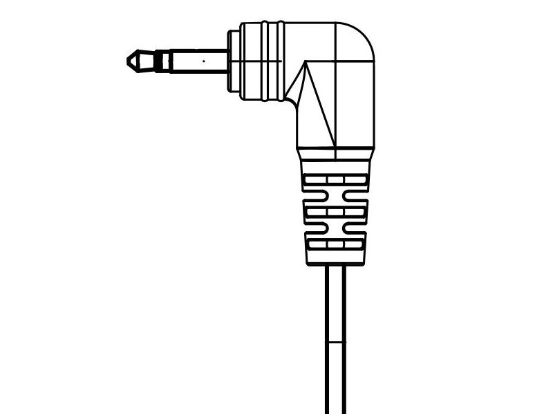 Right Angle DC Stereo jack