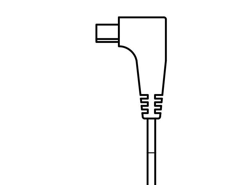 Right-Angle Texas Plug Left Pin Positive