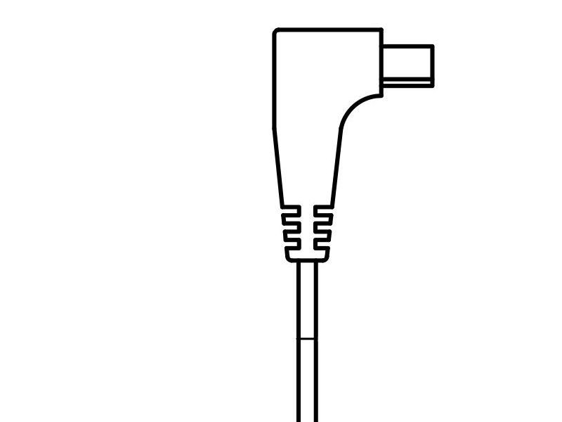Right-Angle Texas Plug Right Pin Positive