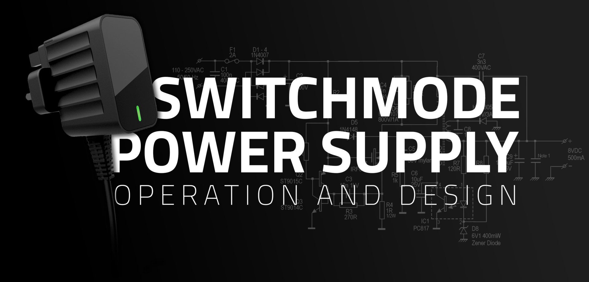 A logo for switch mode power supply operation and design