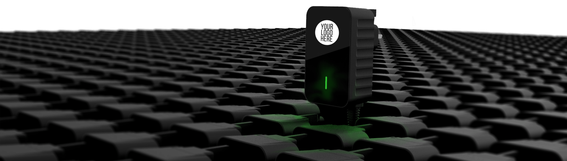 A NEO power supply is sitting in the middle of a field of black blocks.