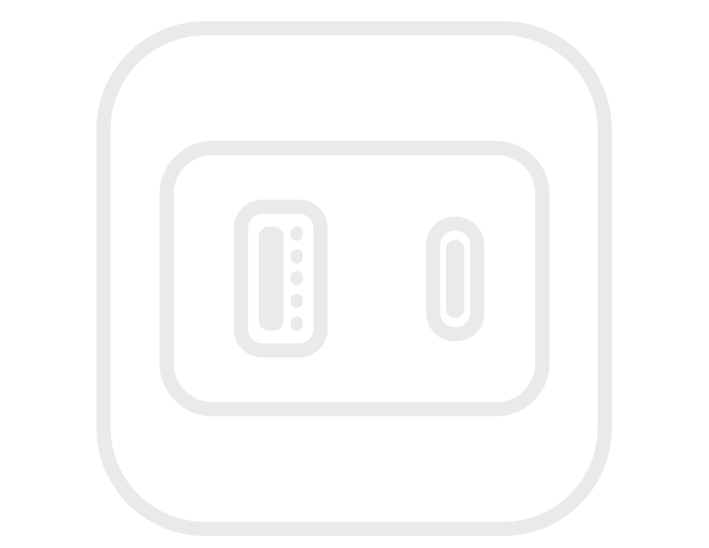 A line drawing of a wall mounted power supplies on a white background.