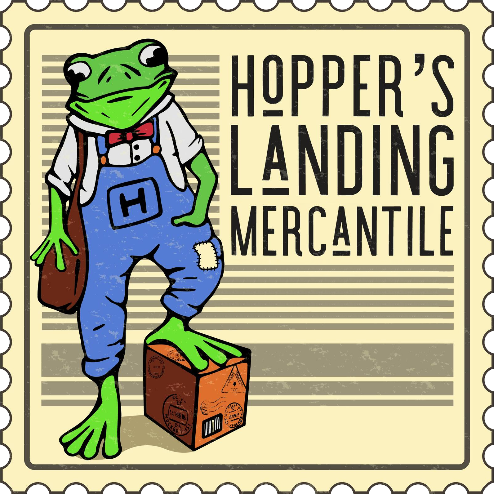 Hopper's Landing Mercantile Logo