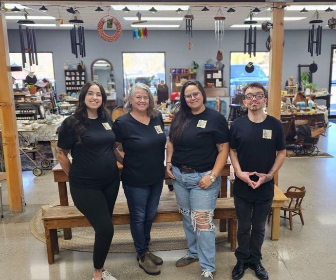 The original Hopper's Landing Mercantile team