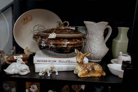 Antique ceramics and collectibles at Hopper's Landing Mercantile