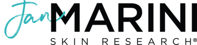 A logo for a company called jan marini skin research