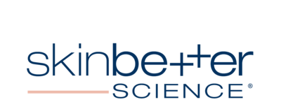 A logo for skin better science is shown on a white background.