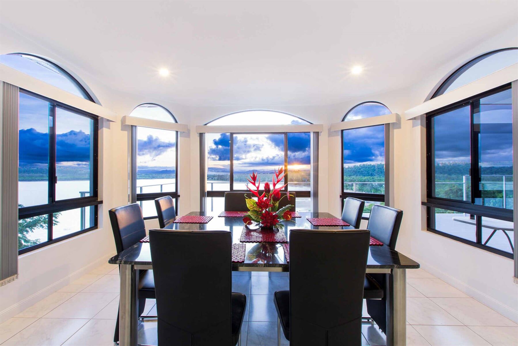 Kitchen Area With Outside View