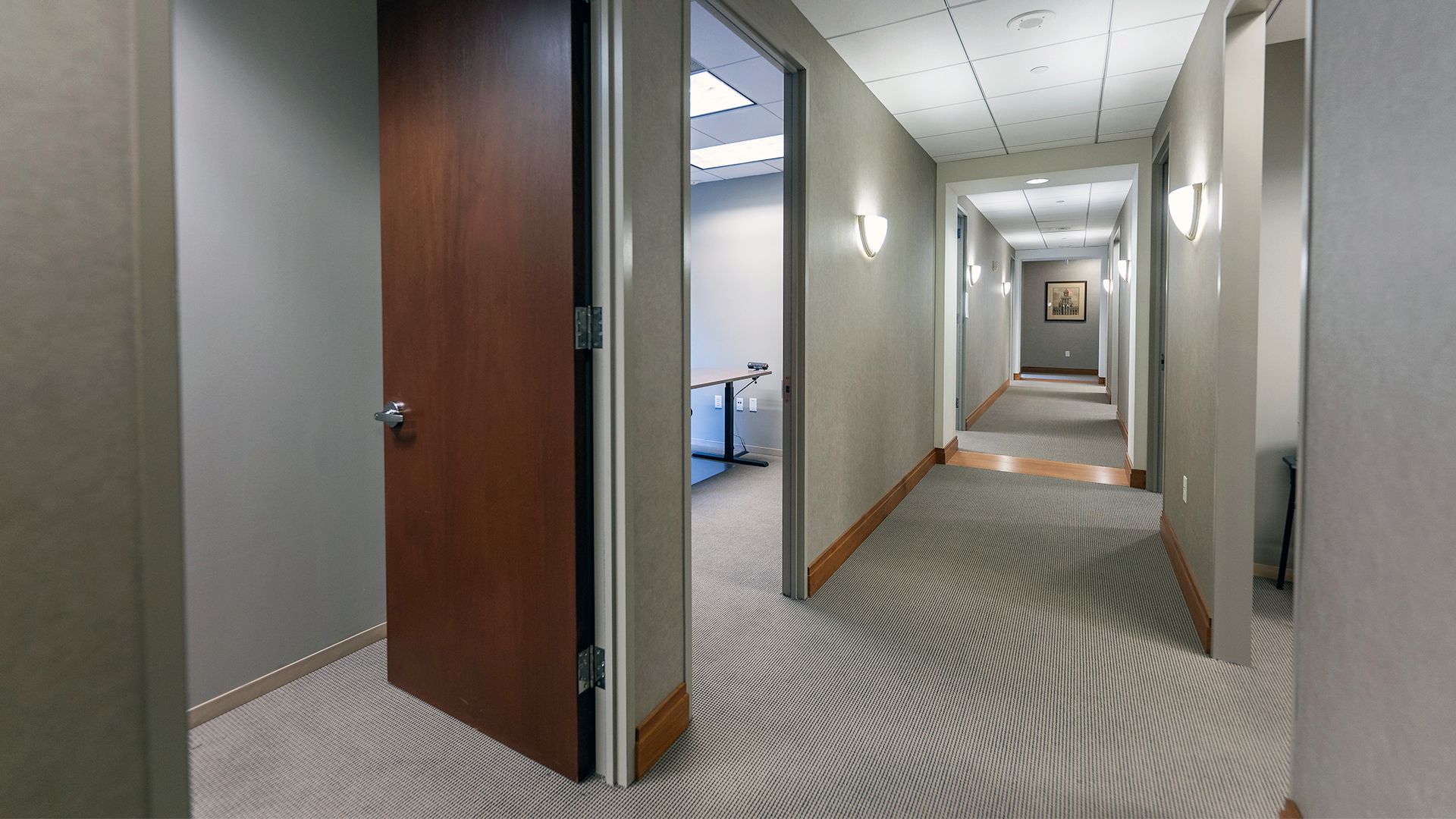 hallway of offices