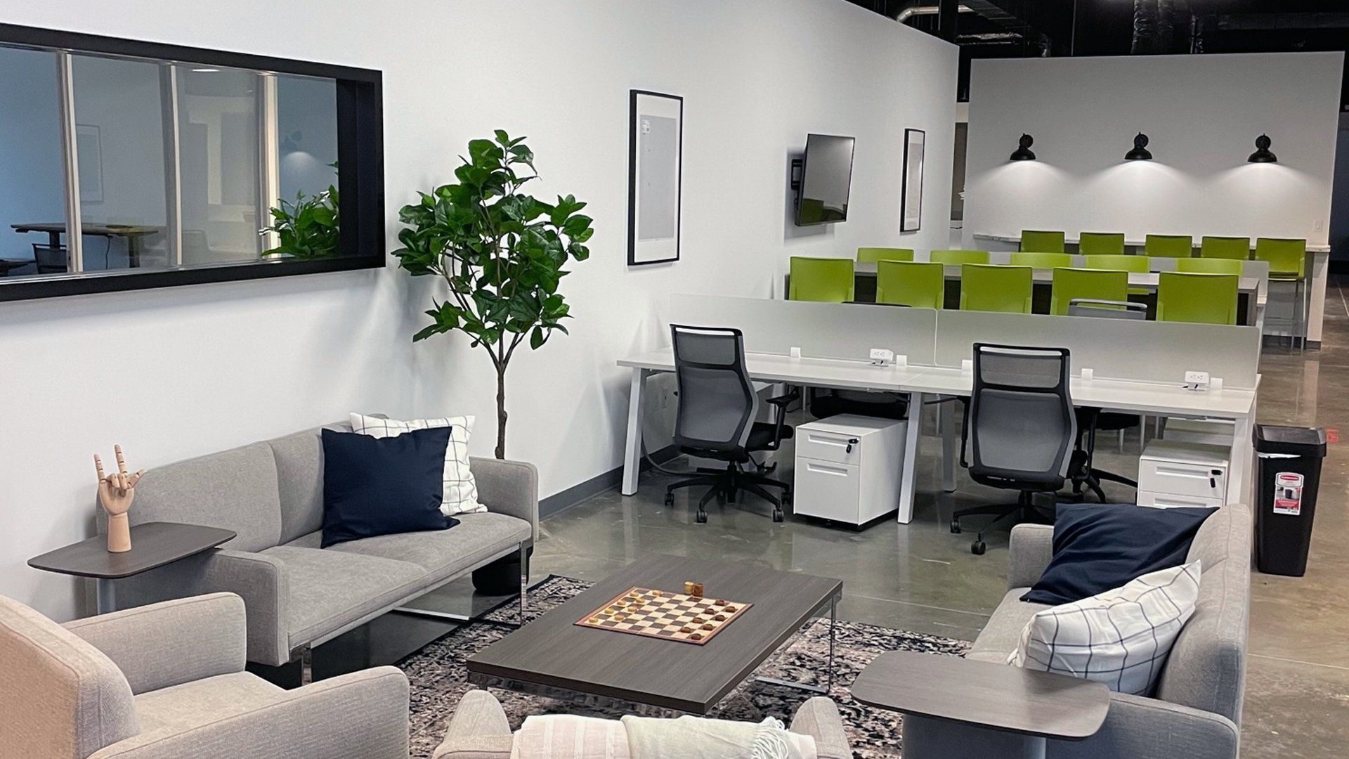 common area in a coworking space