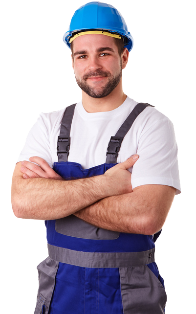 Worker in working clothes