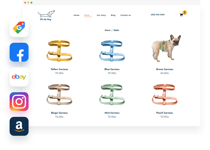 AWENN - Overview Webshop Collars - Home page