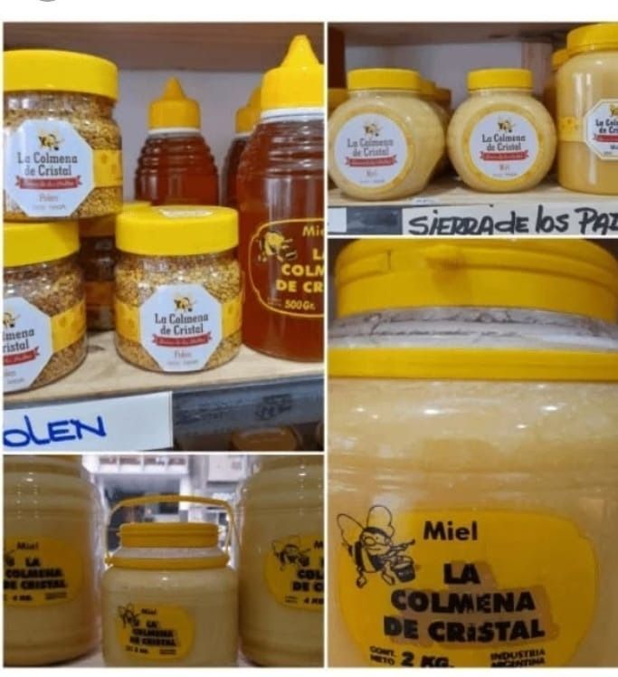 Tarros de miel etiquetados 