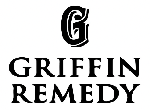 Logo for Griffin Remedy with a stylized