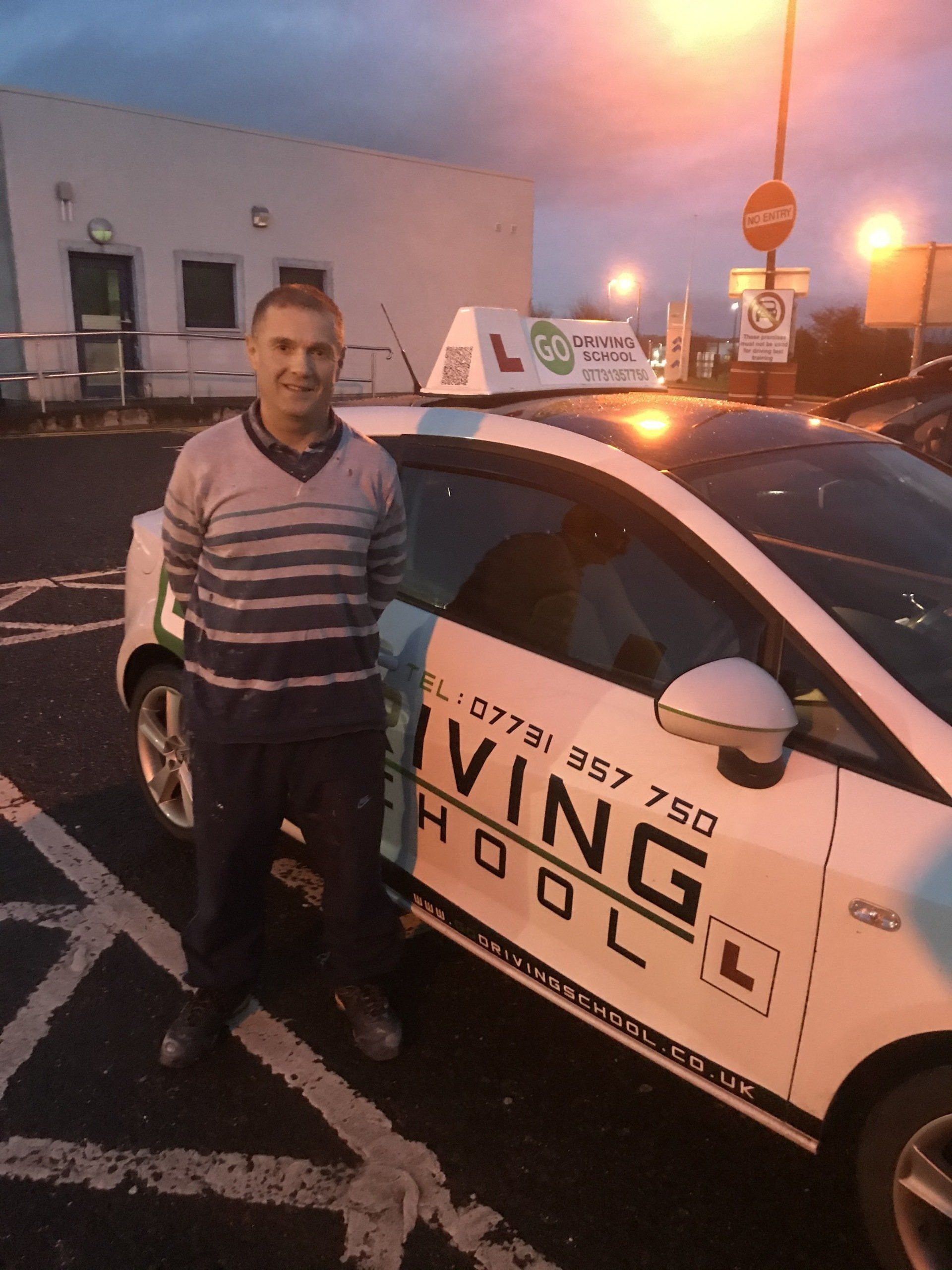 pupil passing driving test with Go Driving School