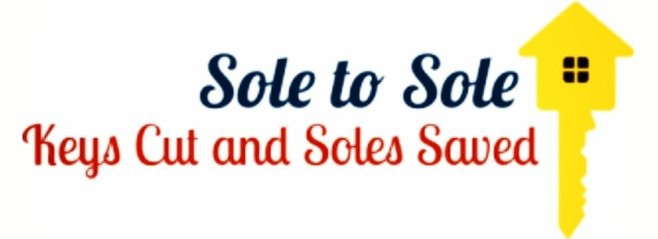 A logo for sole to sole keys cut and soles saved